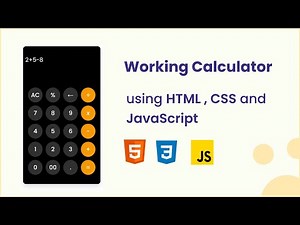 Calculator Tutorial | HTML , CSS , JAVASCRIPT | Web Development | Analyze Code
