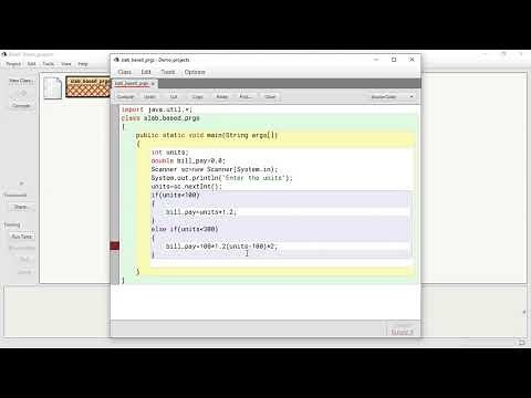 BlueJ Environment - Java Programming For Class 9 ICSE - Slab based Programming