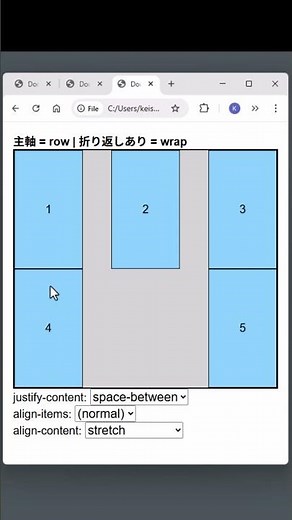 CSS フレックスボックスの使い方