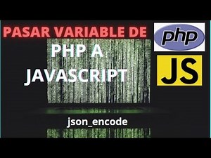 Pasar variable de PHP a JavaScript