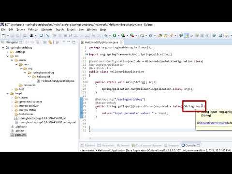 How to Debug a Spring Boot Rest Web Service from Eclipse IDE