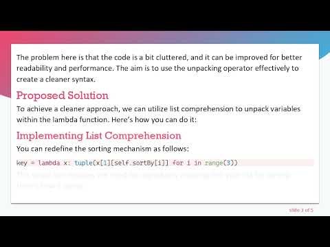 Enhancing Python Code: Unpacking Variables with Lambda
