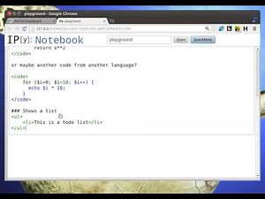 Python Tutorial - IPython Notebook Markdown