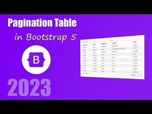 How to create pagination table in Bootstrap using datatables js