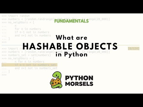 What are hashable objects in Python