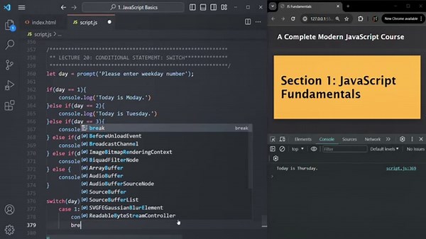 #20 Conditional Statement: Switch | Fundamentals of JavaScript | A Complete JavaScript Course