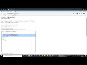 String 2 (getSandwhich) Java Tutorial || Codingbat.com