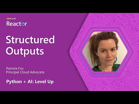 Python + AI: Structured outputs