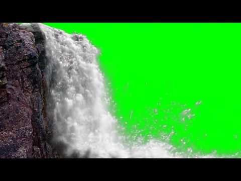 FREE HD Green Screen JUNGLE WATERFALL