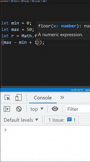 Get A Random Value From A Range - Javascript #Shorts
