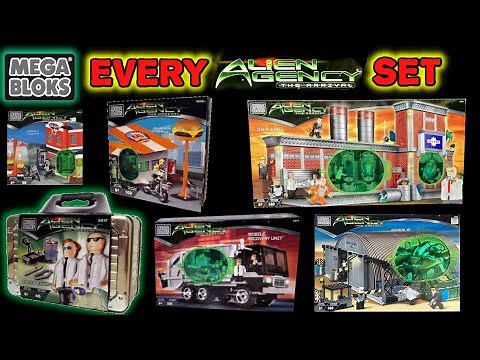 ALL MEGA BLOKS ALIEN AGENCY SETS EVER MADE!