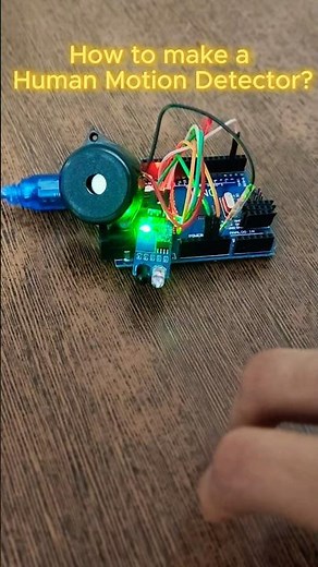 DIY Motion Detector Using IR Sensor + Buzzer 🚨 | Arduino Siren #arduino #diyshorts #motiondetector