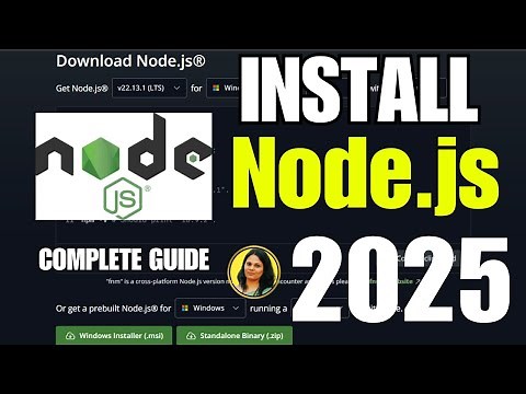 How to install Node.js in Windows 10/11 [2025 Update] | Download & Run Node.js in Easy Steps 🚀