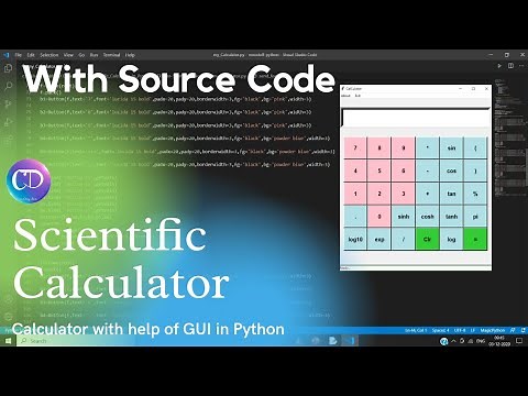 Scientific calculator in python using GUI | Tkinter