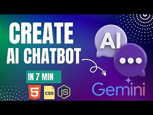 Build an AI Chatbot with HTML, CSS, JavaScript & Gemini API | Step-by-Step Tutorial