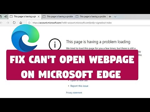 Fix Can't Open Webpage on Microsoft Edge