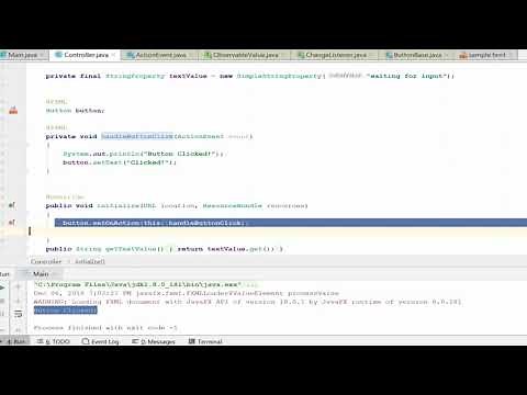 JavaFX Tutorial - Button click events