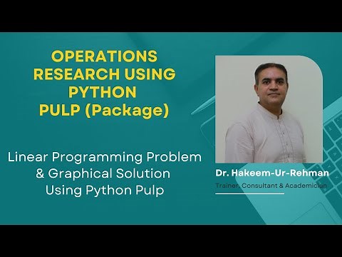 PuLP Linear Programming in Python | Solve LPP + Graphical Method Step-by-Step