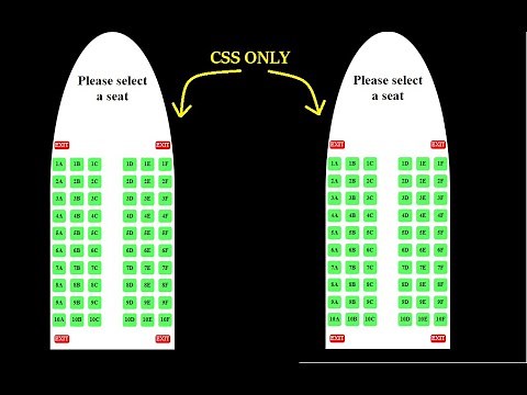 Seat booking | flight seat booking using html and css | Daily CSS | Daily Practice