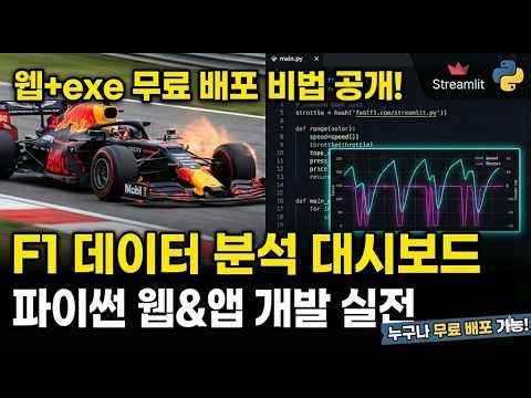 파이썬으로 나만의 F1 데이터 분석 대시보드 만들기 (FastF1 + Streamlit) 🏎️💻