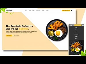 How to Make Responsive Food Website Using HTML CSS & JavaScript