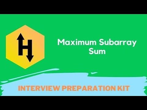 HackerRank Maximum Subarray Sum problem solution in Python programming | Interview Preparation Kit