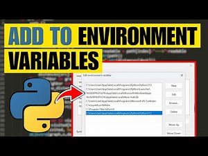How To Add Python To Path Environment Variables (Windows 11)