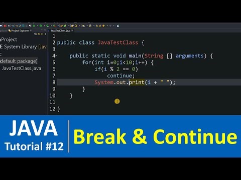Java Tutorial #12 - Control Statements in Java Programming - break and continue