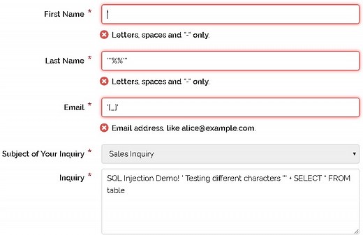 SQL Injection: Detection and prevention