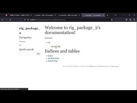 Creating Documentation from Python Docstrings with Sphinx