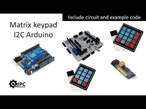 How to connect a matrix keypad through I2C communication for Arduino?