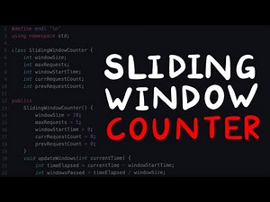 Sliding Window Counter Implementation | Coding Tutorial | System Design