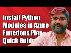 How to Install Python Modules in Azure Functions on Consumption Plan