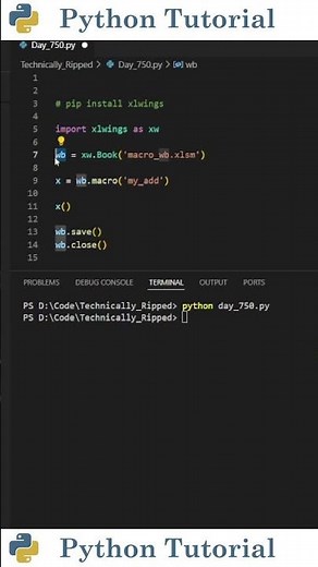 Run Excel Macros Using Python | Python Tutorial
