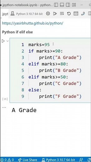 Python if elif else example: Python Tutorial for Beginners #yasirbhutta