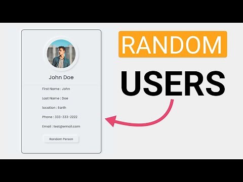 UserGen: Building a Random Users Generator with HTML, CSS, and JavaScript | #huxnwebdev