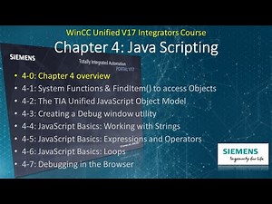 WinCC Unified v17 # 9: Unified JavaScripting Overview - Learn Javascript! 👨‍💻 ☕ #WinCCGURU