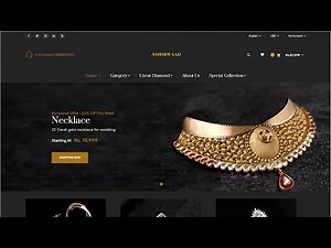 E-Commerce | Jewellery Website using HTML , CSS , BOOTSTRAP and JAVASCRIPT | Part 2