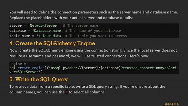 How to Connect to a Local SQL Server with Python, Pandas, and SQLAlchemy