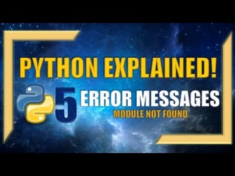 How to Resolve MODULE NOT FOUND error in Python l Error Handling
