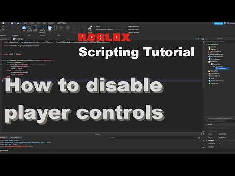 How to DISABLE Player Controls (Roblox Scripting Tutorial)