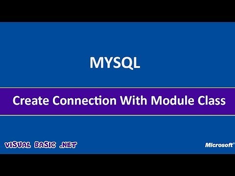 How To Create VB Net Mysql Connections With Module Class