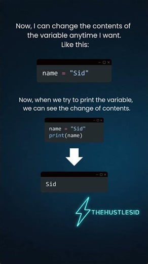 Python Variables Explained in under a Minute | Absolute Beginner #coding #python #programming #code