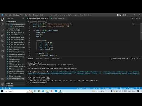 spy number given range # spy number given in python # python program