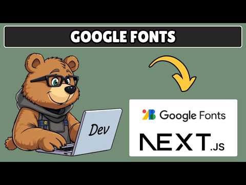How to Use Google Fonts in Next JS v16