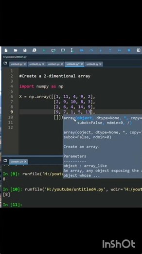Slice 2-D Arrays In Python!
