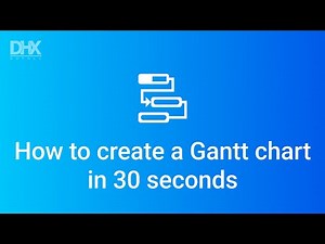 How to create a JavaScript Gantt chart in 30 seconds with DHTMLX