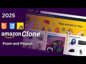 How Create Amazon Clone Website & Responsive Using HTML CSS & JavaScript