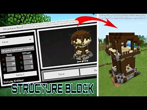 How To Use STRUCTURE BLOCK In Minecraft | SGR Gamerz.