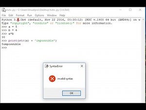 Invalid syntax error while running scripts solved in Python